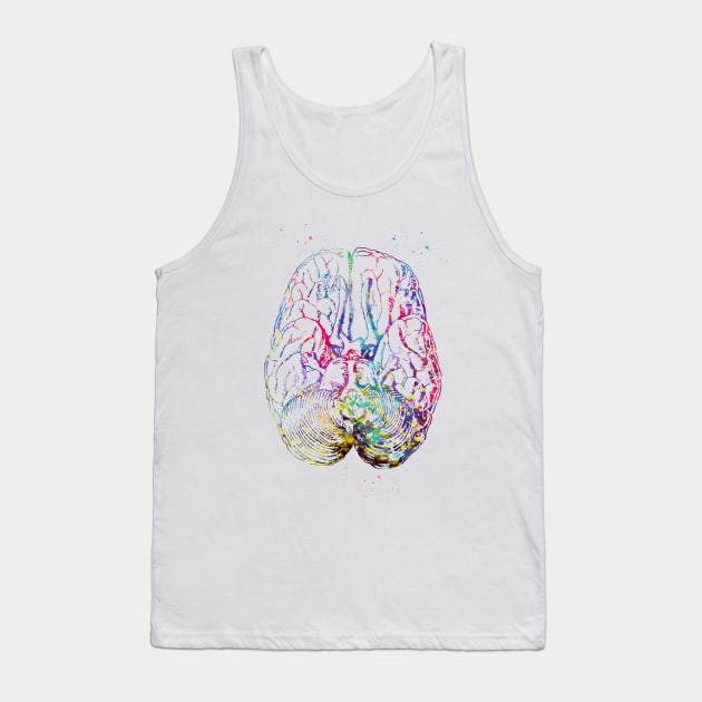 Human brain section Tank Top by erzebeth